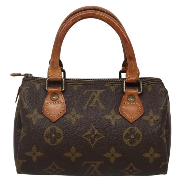 LOUIS VUITTON Monogram Mini Speedy Hand Bag M41534 LV Auth bs29086 - Picture 3 of 16